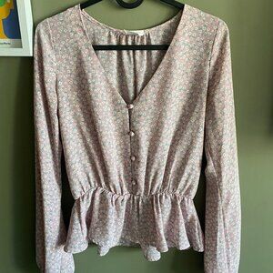 Pink floral Shirt